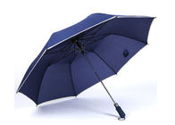Tissu se pliant ouvert de polyester/pongé de poignée de forme du parapluie J de golf d'automobile fournisseur