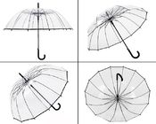 Flexibilité de haute résistance de long de poignée parapluie en forme de dôme d'espace libre protégeant du vent fournisseur