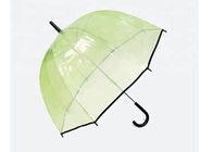 Parapluies en plastique de pluie d'espace libre de tissu de Poe, automobile transparente de parapluie de dôme ouverte fournisseur