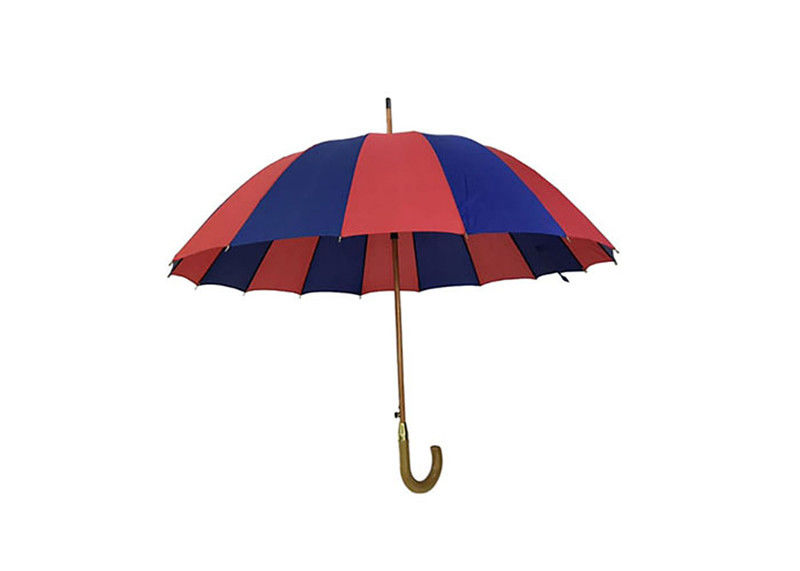 Le parapluie en bois léger 26 de bâton avance l'axe petit à petit en bois de 14mm protégeant du vent fournisseur