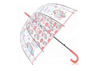 Les parapluies en plastique clairs ouverts faciles 23 de pluie avancent l'impression petit à petit de Digital de 8 nervures fournisseur