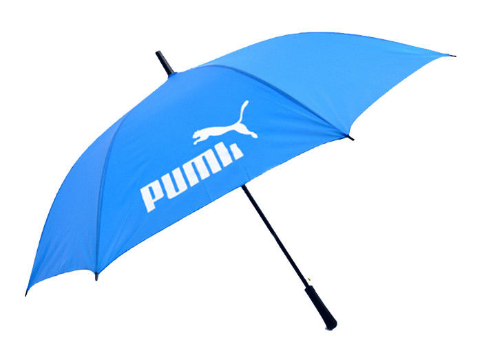 Parapluie en caoutchouc de taille de golf de contrat de poignée, parapluies faits sur commande de golf de logo fournisseur