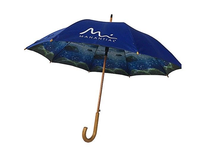 Parapluie imprimé double par auvent pour annoncer la conception adaptée aux besoins du client de logo facile à sécher fournisseur