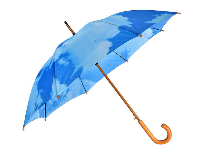 Parapluies promotionnels de cadeaux de pongé de polyester, parapluies de golf avec le logo fournisseur